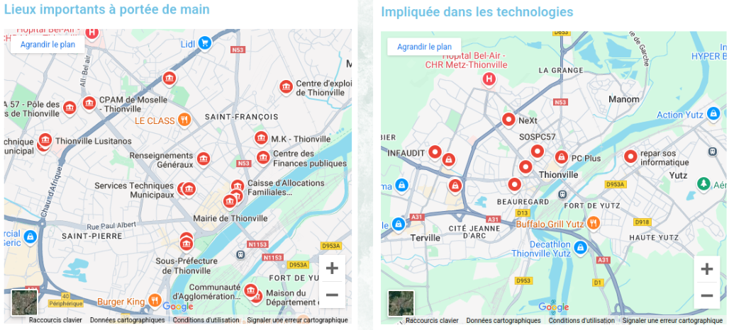 Carte interactive